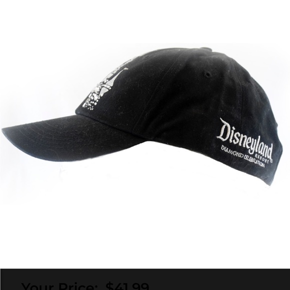 Disneyland Resorts Adult Hat - Disneyland 60th Anniversary Celebration - Black - Picture 2 of 15